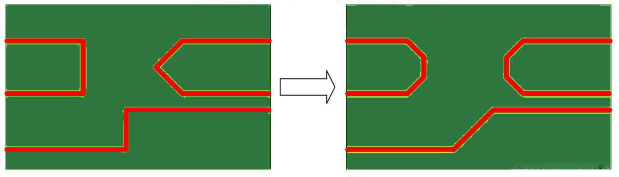 PCB设计中的135度布线技巧