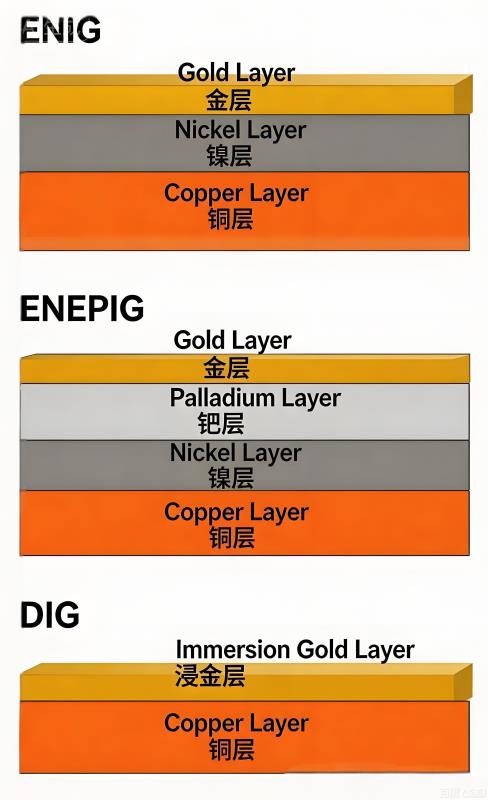 PCB金表面处理结构