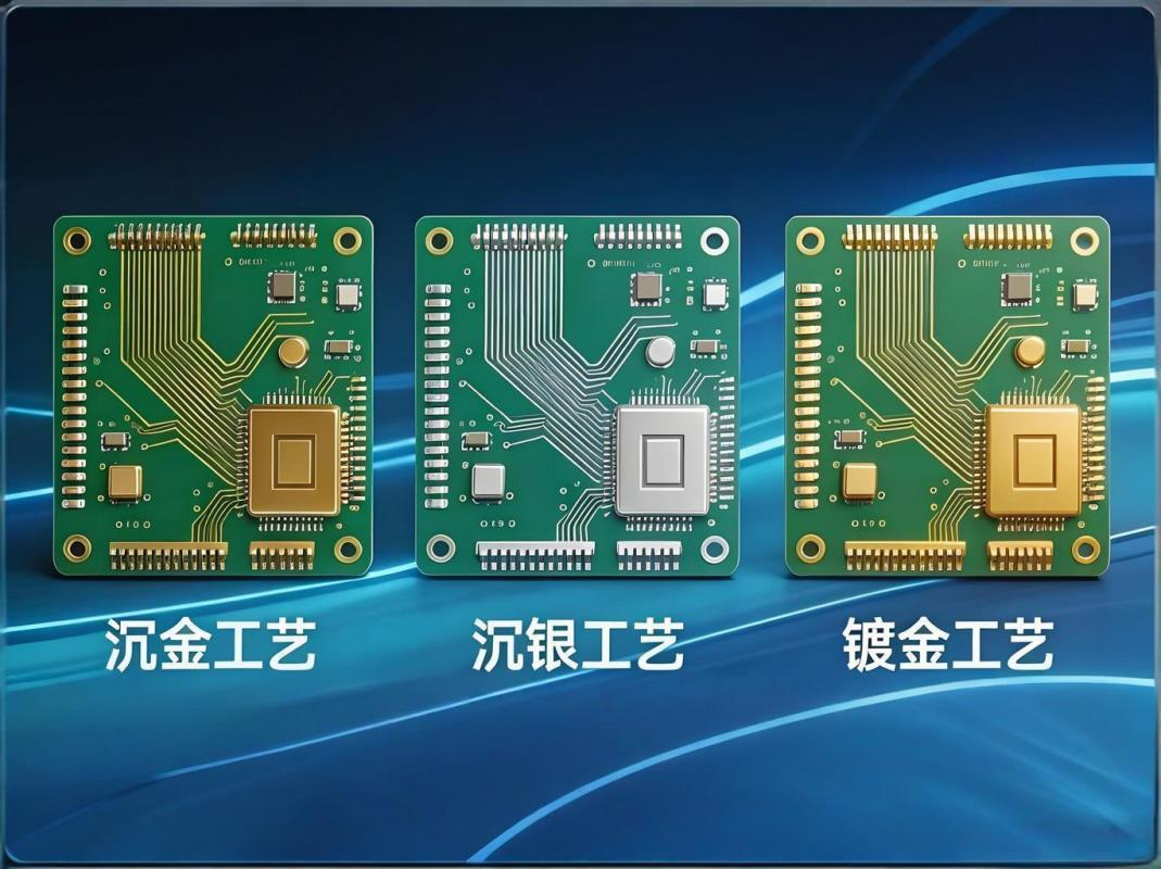 不同的PCB金表面处理效果
